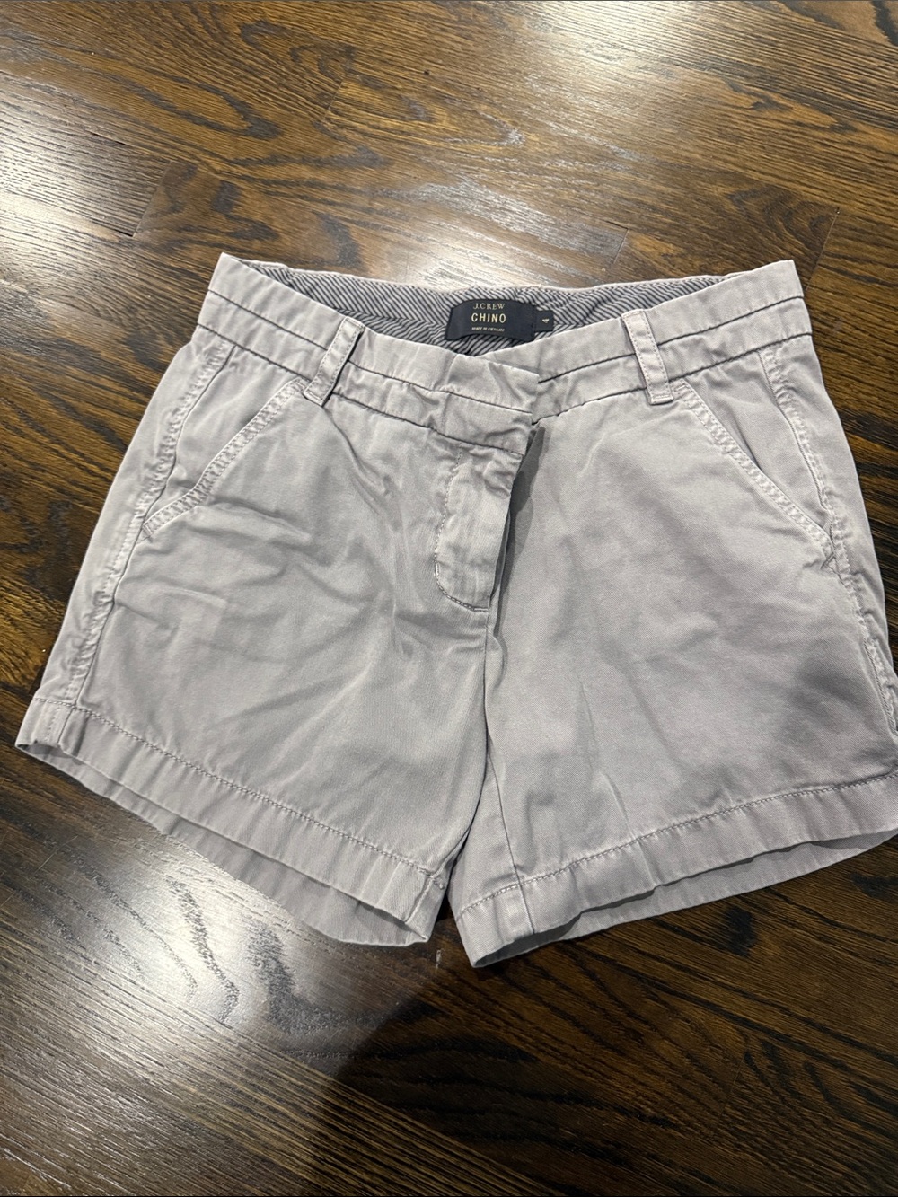 J. Crew Gray Chino Bermuda Shorts - Women's